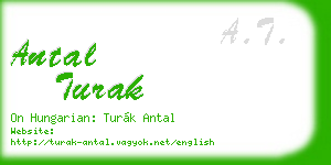 antal turak business card